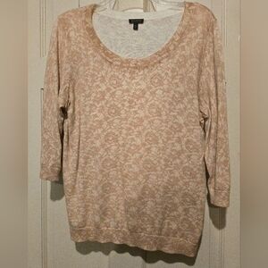 Talbots Pastel Pink Floral Top